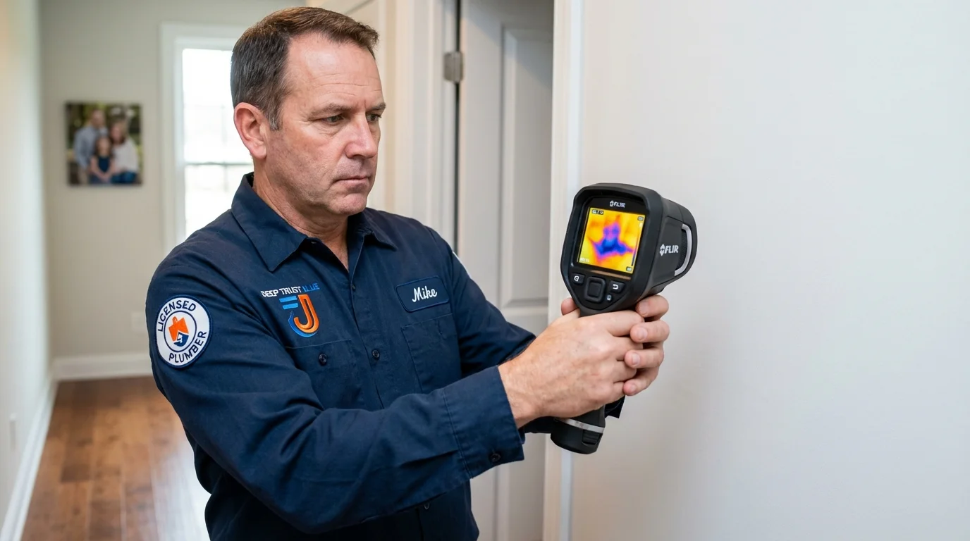 Thermal imaging leak detection by Johns Plumbing LLC in Roxana